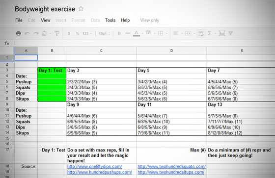 Push-Up Improvement Program