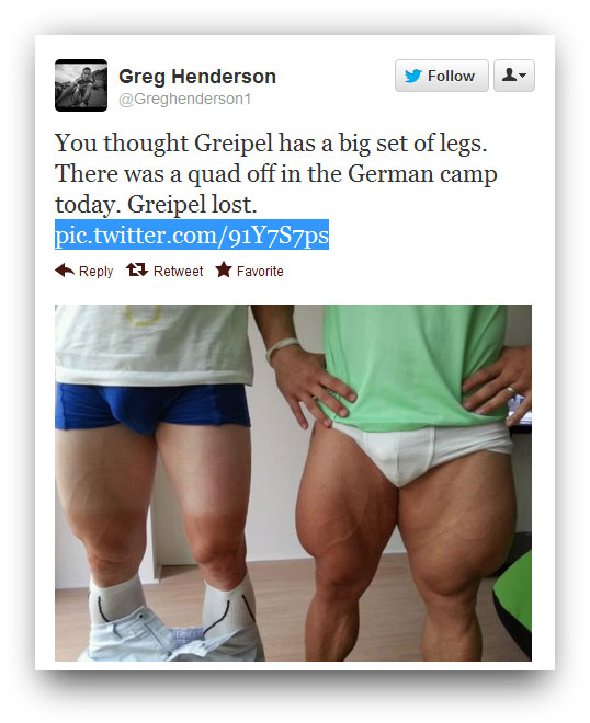 Robert Förstemann Huge Quads