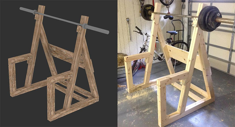 Homemade Squat Rack