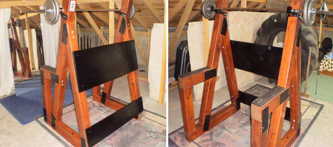 DIY Wooden Squat Rack - All Things Gym