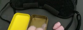 sleep mask wax ear plugs nap
