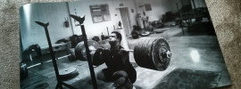 dmitry klokov front squat poster print
