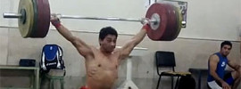 Rasoul Taghian 172kg Snatch at 77kg