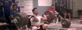 Rasoul Taghian 211kg Clean Jerk World Record