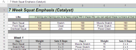 Catalyst 7 Week Squat Emphasis Cycle Progam