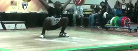 Clarence Cummings 113kg Snatch at 2014 Junior Nationals