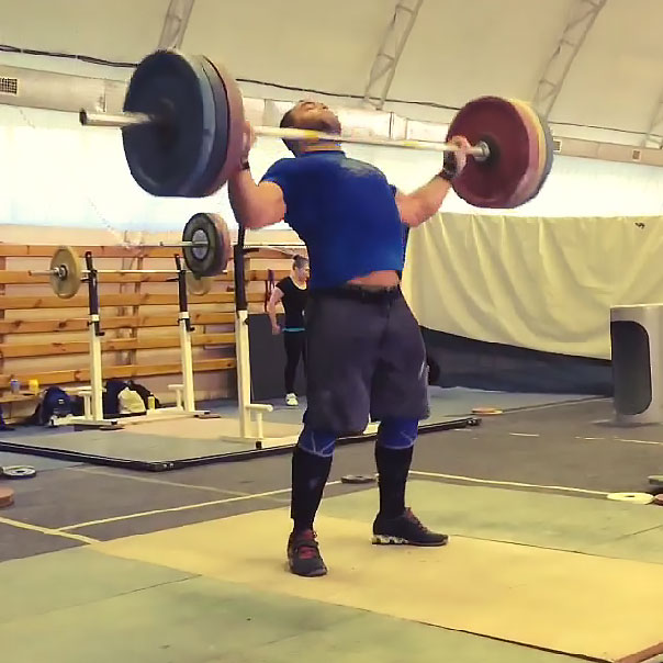 Vasiliy Polovnikov 140kg Muscle Snatch - All Things Gym