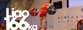 Liao Hui 166kg Snatch and 359kg Total World Record