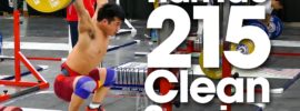 Tian Tao 215kg Clean 2015 Worlds Training Hall *Full Session*