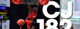 Clarence Cummings 182kg Clean and Jerk Youth World Record