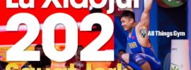 Lu Xiaojun 202 Squat Jerk Slow Motion Video